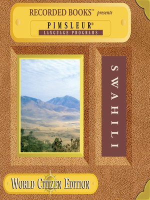 cover image of Swahili: World Citizen Edition